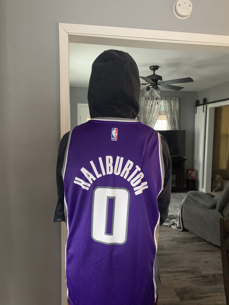 kaylastrange30's tweet photo. @TyHaliburton22 he’s too exited for what came in the mail today 🤩 https://t.co/X8wIl4Zuu4