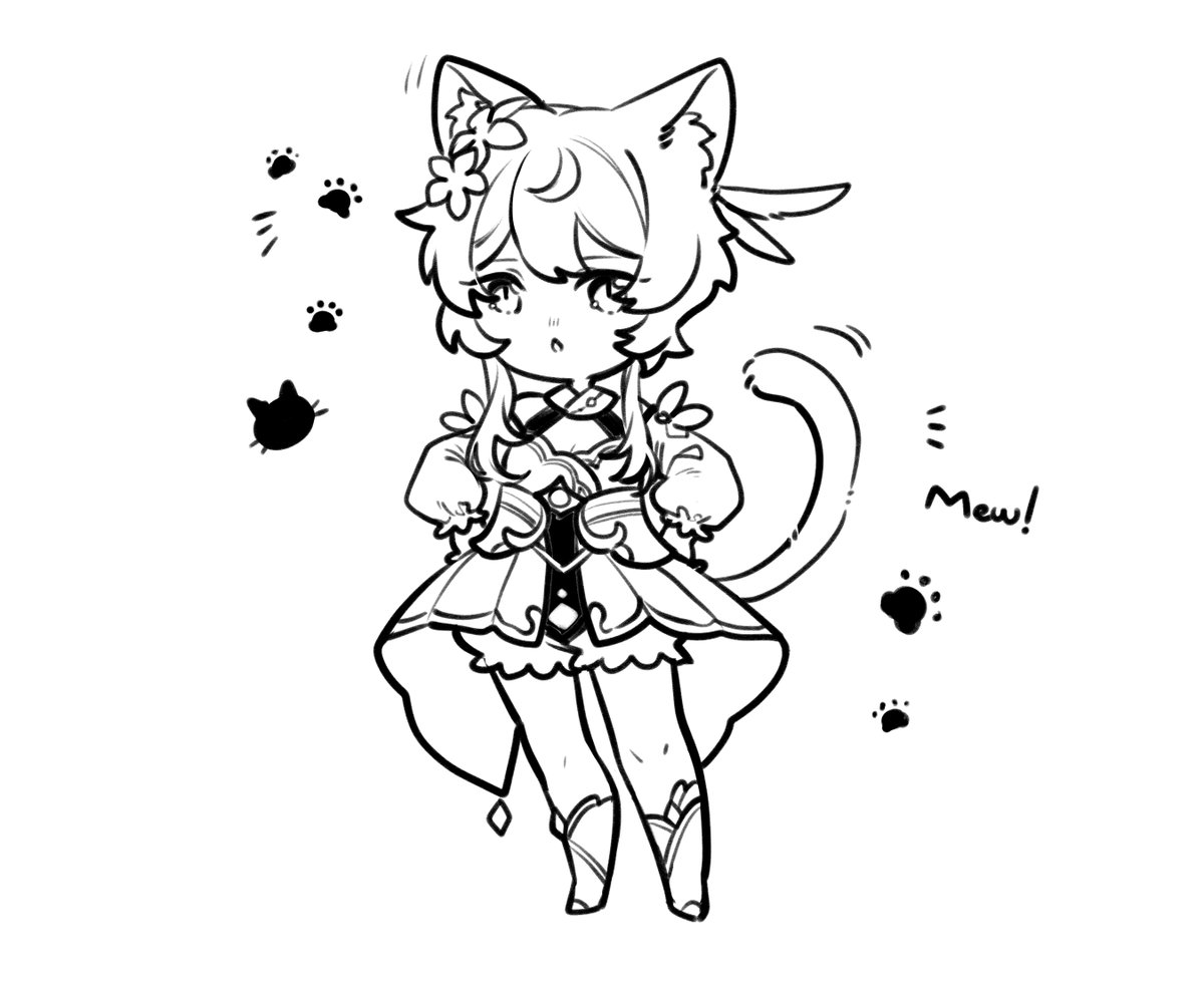 Kitty and (maybe) loli Lumine? Nekomimi is the best!!?❤️?
#chilumi #タル蛍