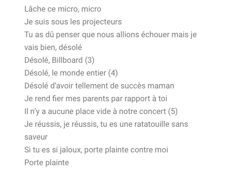 ils étaient trop sexy pour ça - mic drop