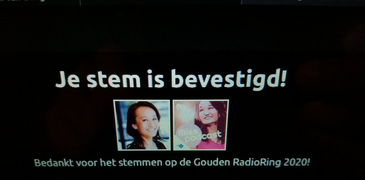 CJ4ever's tweet photo. @mischablok Twee keer gestemd :-) https://t.co/svApbeXkKK
