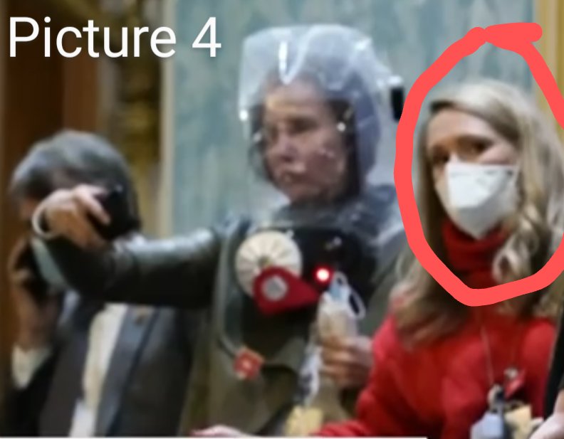 PICTURE :Why is the lady in Red dress, happily pose to the camera,holding the gas mask in hand?PICTURE : Why is this cop posing at the camera, instead of pointing his gun to the Antifa,who is lying down with his hands so close to his feet and could easily pull him down?