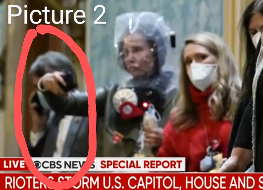 PICTURE :Why is the lady in Red dress, happily pose to the camera,holding the gas mask in hand?PICTURE : Why is this cop posing at the camera, instead of pointing his gun to the Antifa,who is lying down with his hands so close to his feet and could easily pull him down?