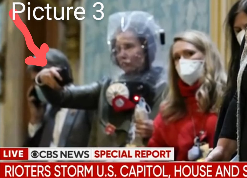 PICTURE :Why is the lady in Red dress, happily pose to the camera,holding the gas mask in hand?PICTURE : Why is this cop posing at the camera, instead of pointing his gun to the Antifa,who is lying down with his hands so close to his feet and could easily pull him down?