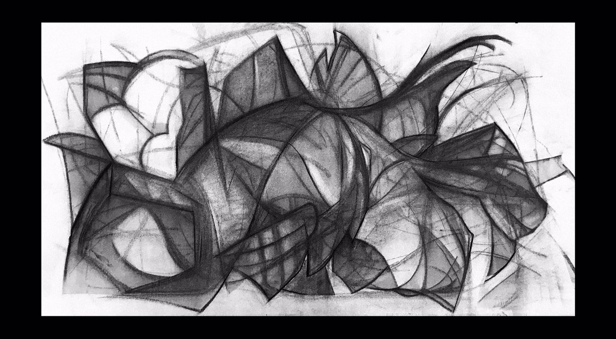 Lobster
Charcoal on paper 
60x30cm