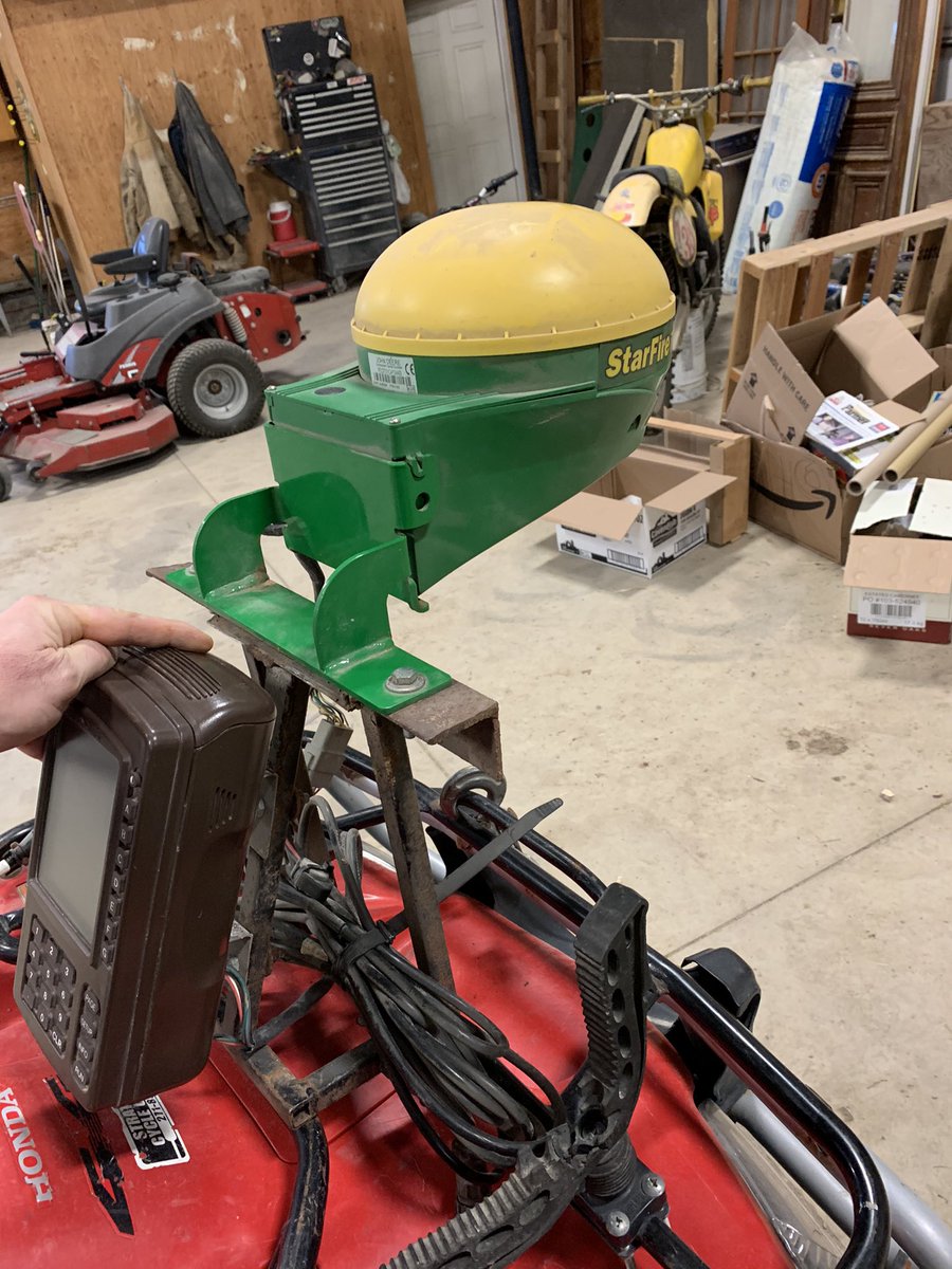 I have a JD original Brown Box autosteer for sale. It comes with a memory card and bracket for a 4wheeler. I have some wiring for lighter plug for it too. I’ll also throw in the ITC greenstar receiver! DM for details. Thanks #ontag