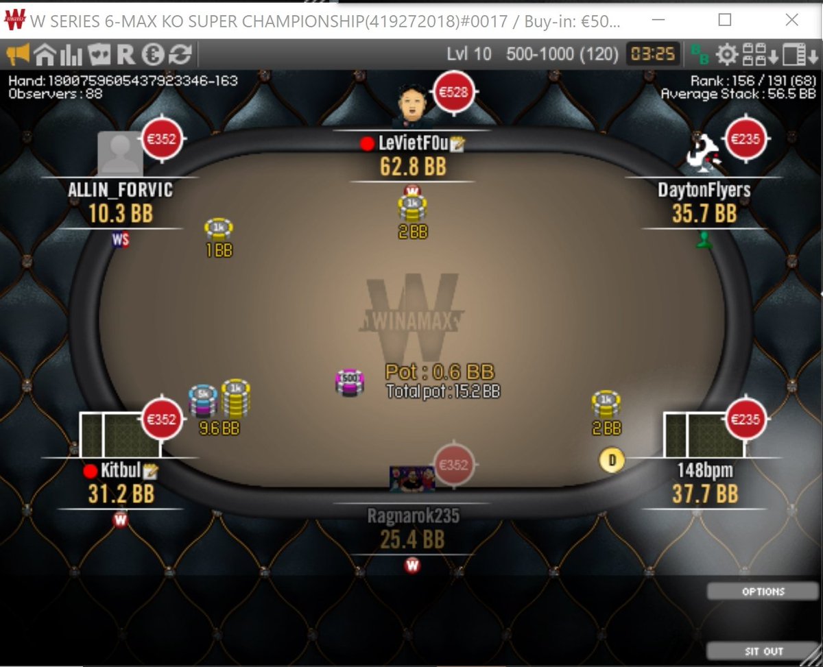 La table de frères sur le 500€ des <a href="/Winamax/">Winamax Poker 🔞</a> Series 
<a href="/KitBul/">Kitai Davidi</a> <a href="/LeVietF0u/">CALAMUSA Pierre</a>
