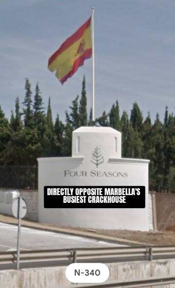 ThereHomeless's tweet photo. ¿Sabías que justo enfrente de esta entrada se encuentra el Crack House más concurrido de Marbella?

#laschapas #rioreal #marbella #sanpedro #malaga #gibraltar #uknews #costadelsol #torremolenos #fuengirola #crack #crackhead #junkies #enfermedades #vermin #scum #shit #rats https://t.co/KjO7kG249z