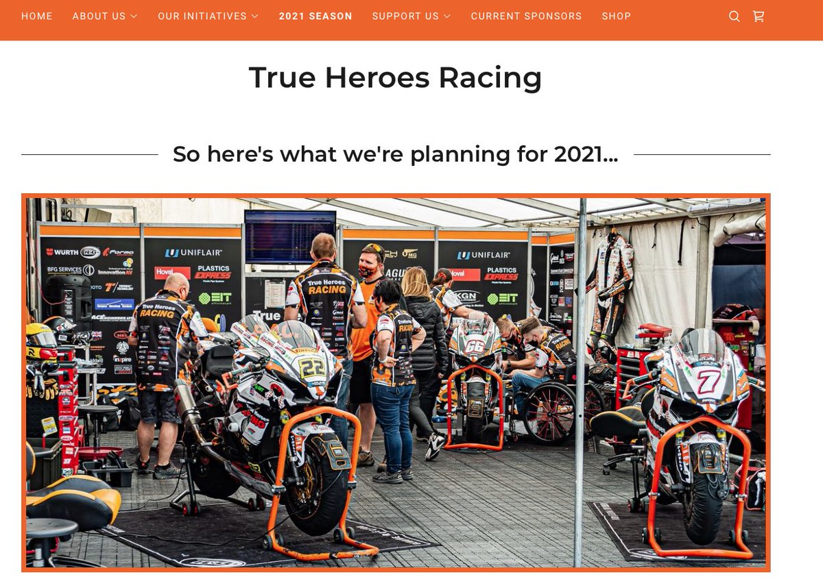 Plenty still going on behind the scenes. Work on the website has been ongoing. SSL all sorted and some new pages added. Head over and have a look to see our plans for this year. trueheroesracing.co.uk