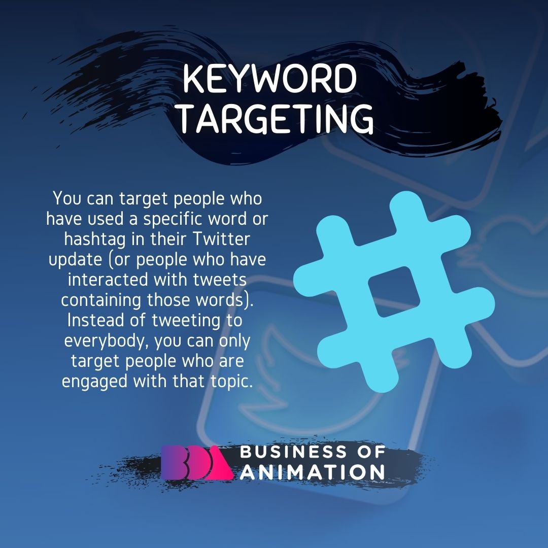 animationbiz's tweet photo. Here are 5 good reasons to use Twitter ads for animators:
1. Pay Only for Performance
2. Keyword Targeting
3. Tweet Engager Targeting
4. Tailored Audiences
5. Low Cost per Click
#AnimatorTwitterAds #AnimationTwitterAds #TwitterAnimation
1/2 https://t.co/Y22zo5wXoS
