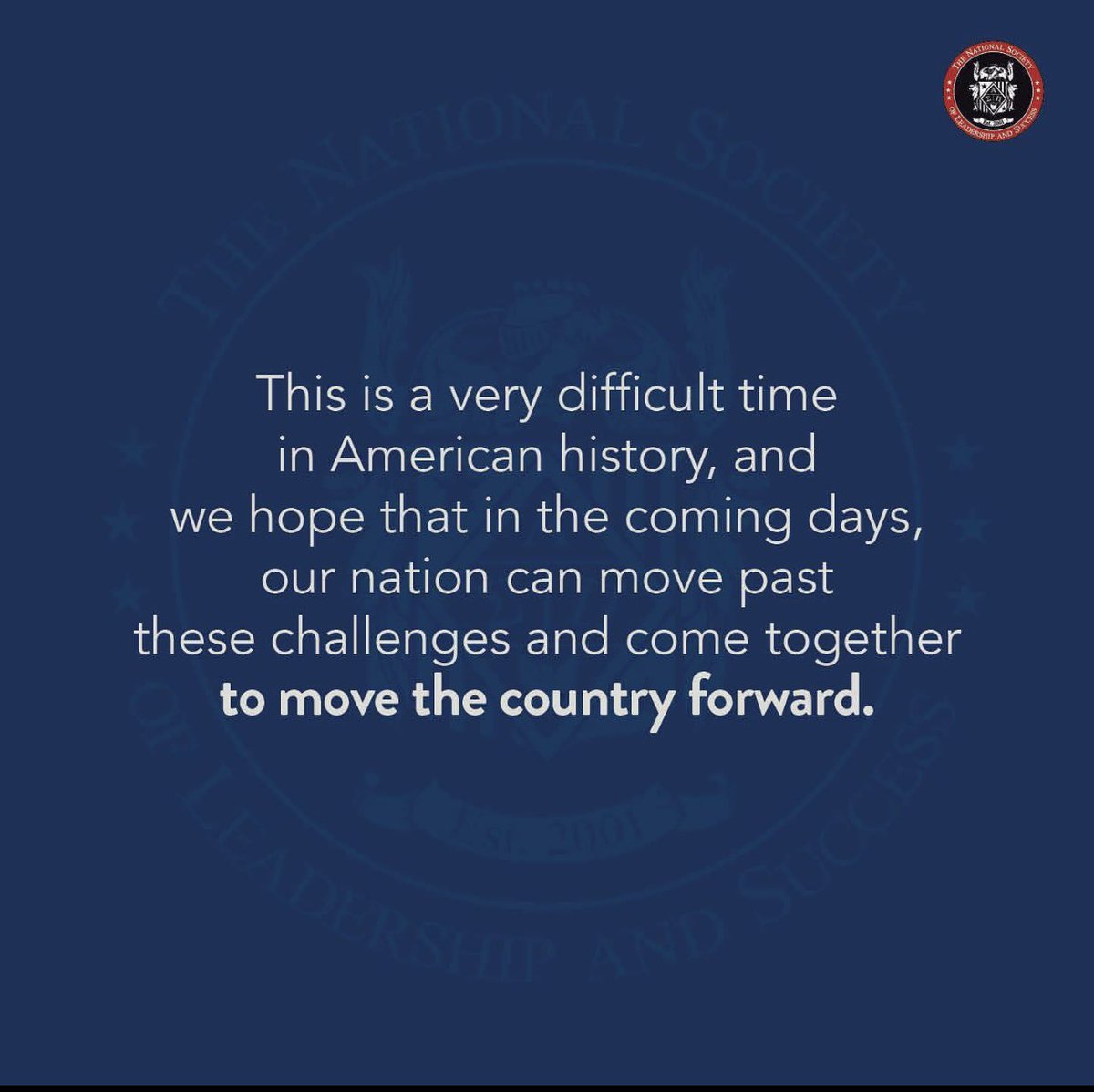 marlin_nsls's tweet photo. A message of Unity from @theNSLS #thensls #nsls #leadership https://t.co/PHjl0pIUXL