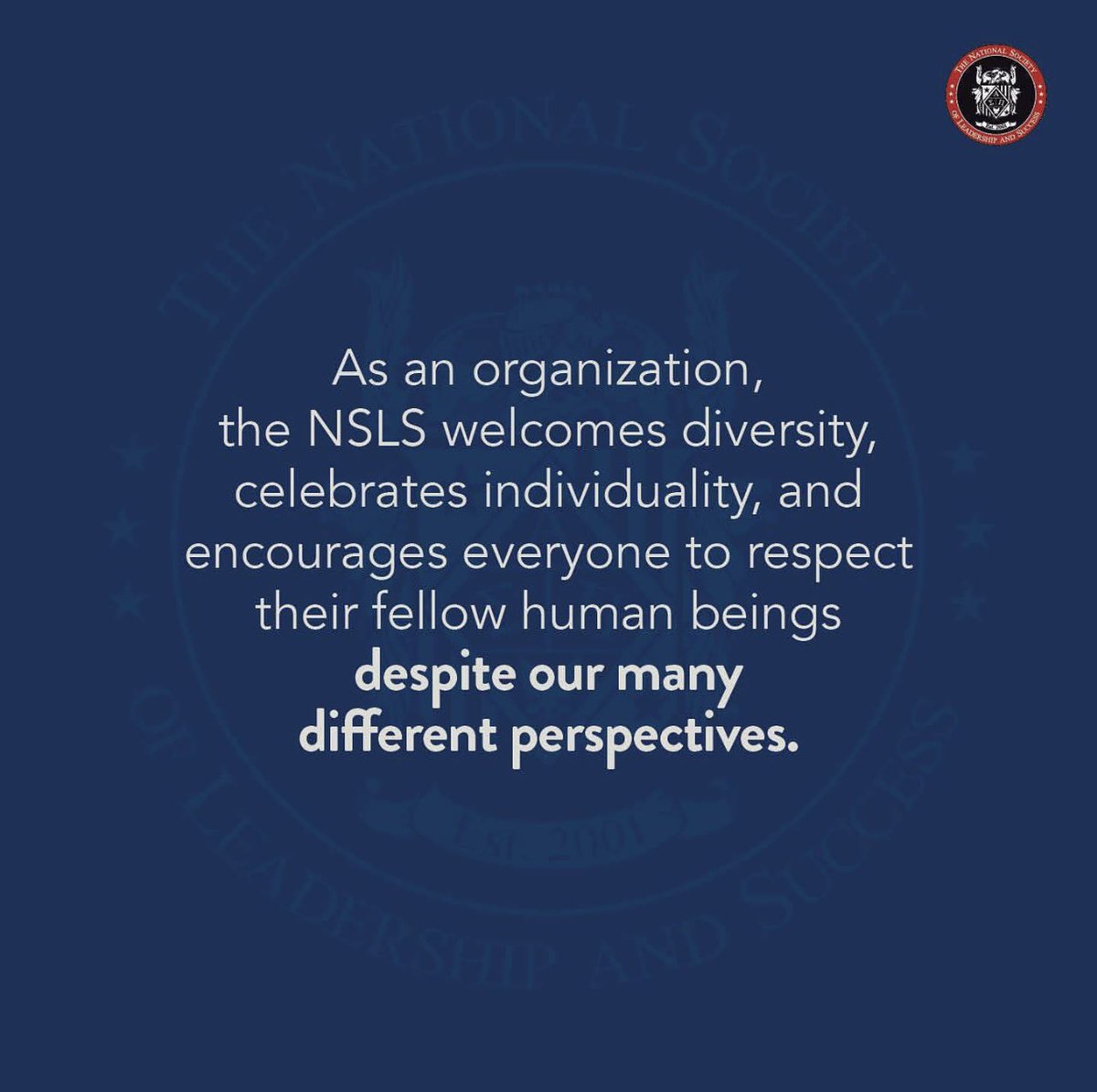 marlin_nsls's tweet photo. A message of Unity from @theNSLS #thensls #nsls #leadership https://t.co/PHjl0pIUXL