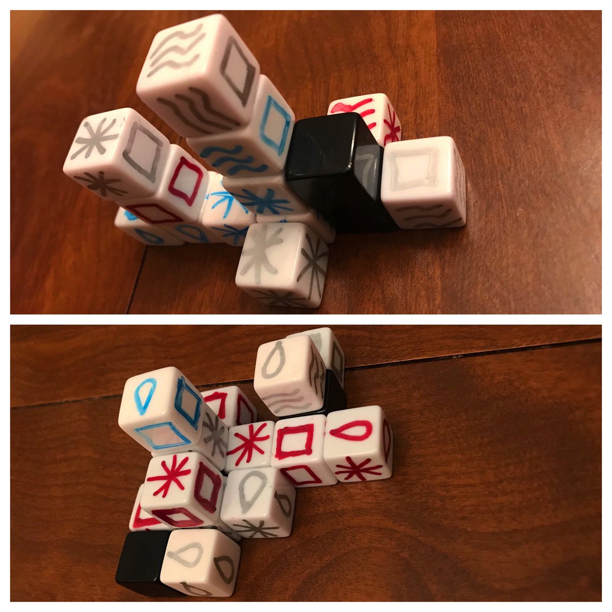 PermutationGame's tweet image. We played our 1st game with the new PerMUTATIONS prototype, and the results are encouraging! We’re more excited than ever to start publicly playtesting when it is safe, but for now, our next task will be to update our written rules document.
#permutationsgame #tabletop #gamedev