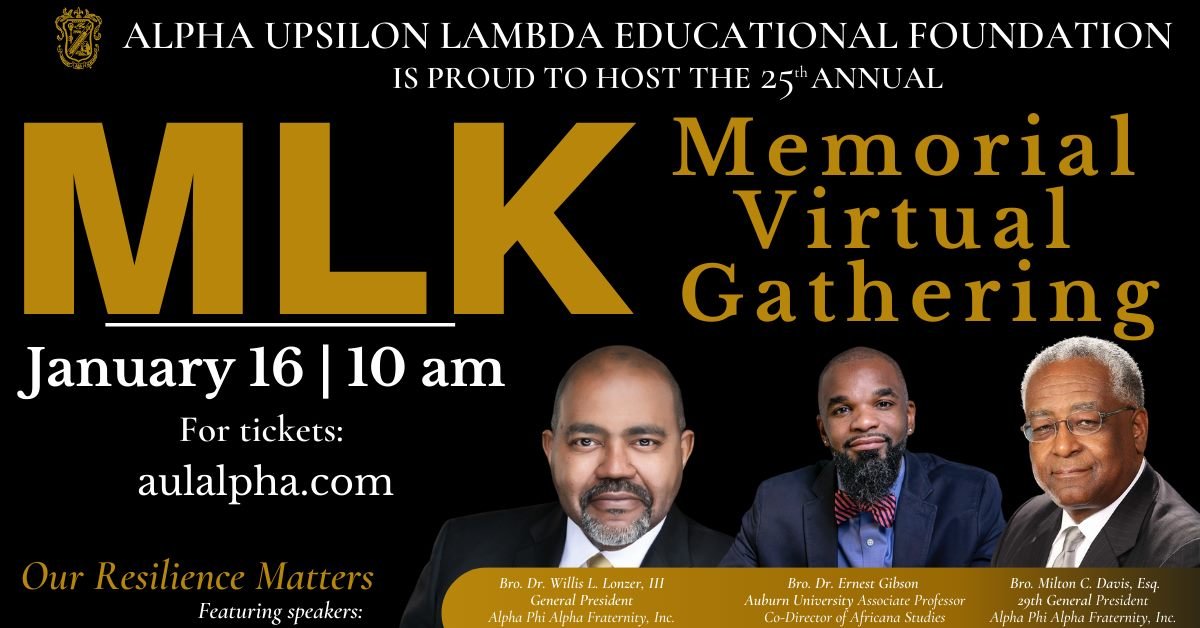 NetworkQuan's tweet photo. Join me in supporting Alpha Upsilon Lambda (AUL) Education Foundation at 25th Annual Martin Luther King, Jr. Memorial Scholarship Virtual Gathering. #aulmlkGathering2021
https://t.co/PDCy6KRqvA https://t.co/WwNNrpInpD