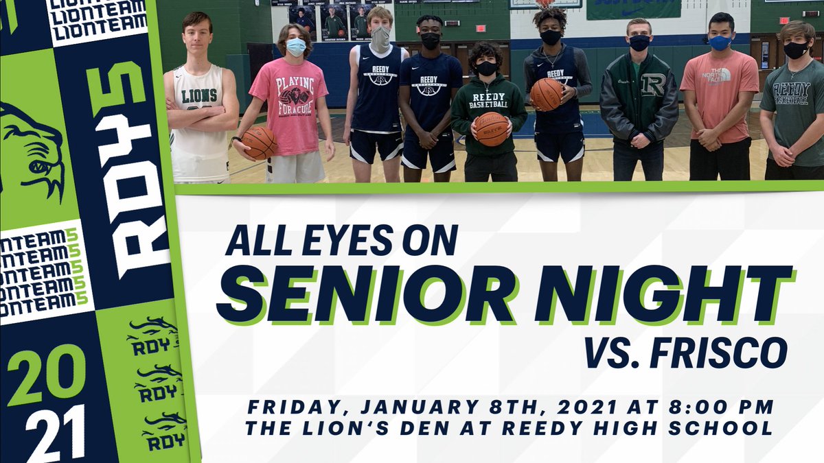 reedybasketball's tweet photo. It’s that time of year again. Tomorrow, we get to recognize the hard work of OUR seniors at OUR house. Who better to play than our greatest rival since these young men stepped on campus.

All Eyes on Friday Night. #DefendTheDen. https://t.co/UxpUjFO6Sb