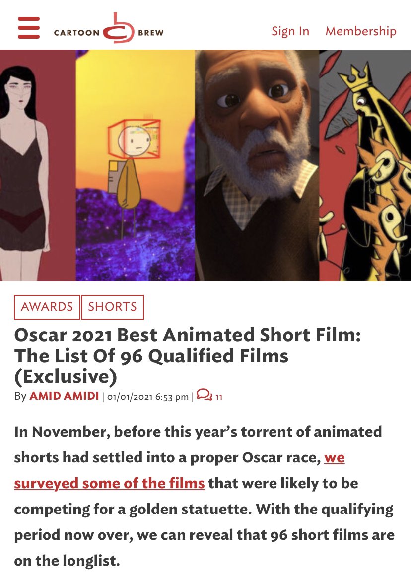 Oscar 2021 Best Animated Short Film: The List Of 96 Qualified Films  (Exclusive)