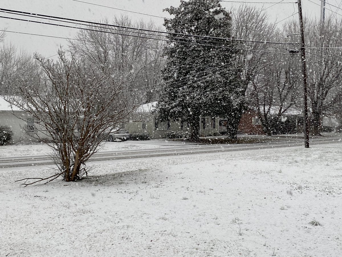 linewayl's tweet photo. @WSMVDanThomas we’ve got snow in Hohenwald! Wanna build a snowman?? https://t.co/PqN46aiNWB