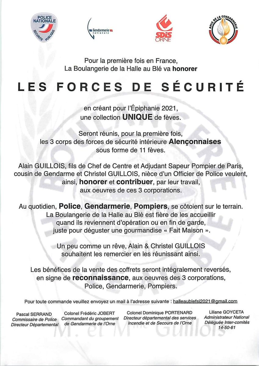 LSavoye61's tweet photo. Opération épiphanie unique en France. Les bénéfices revenant à l'amicale des sapeurs-pompiers d'Alençon seront entièrement reversés à @OdpPompiers.
Sincères remerciements à @Halleauble
@AllioneFNSPF @Pompiers_Ouest https://t.co/ZflMavhC02