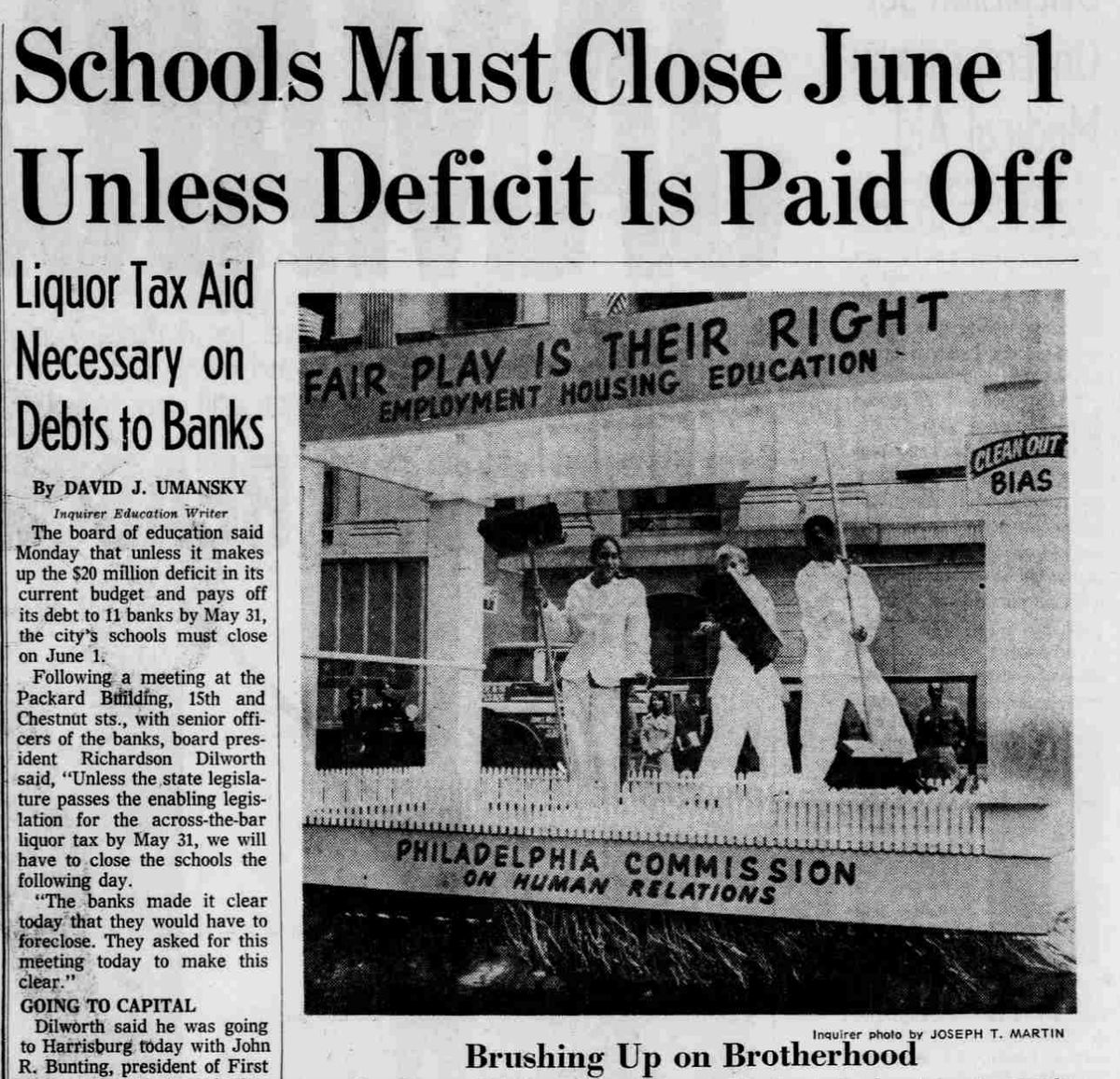 Thanks to a loan extension, the school district was able to stay open through May.But as that month began, officials warned they'd have to close before June 1.The school year was scheduled to run through June 24.