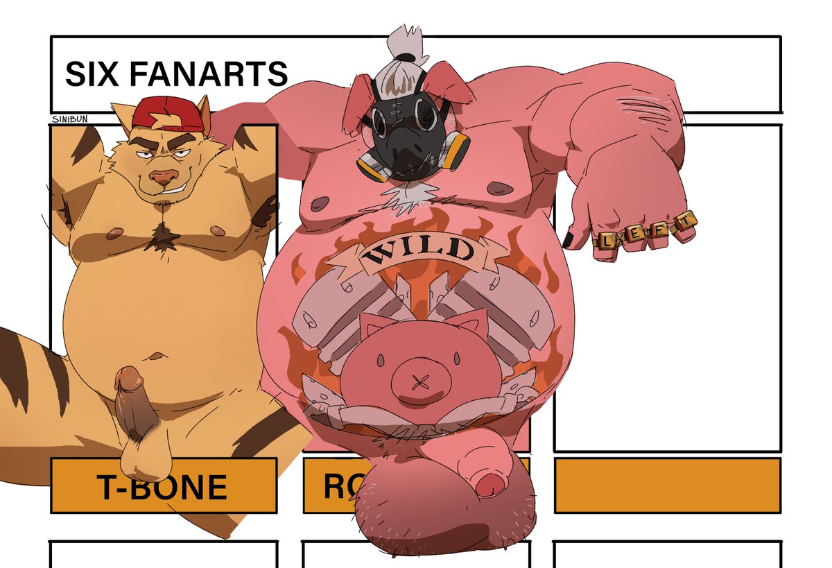 Part 1 of the 4k Six Fanarts~
T-Bone and Roadhog! Hog might have spilled into the other box a little too much; but we'll see lol.