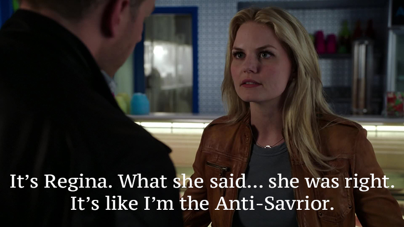 P.S. by the way... a friend should never, under any circumstances, cause you to doubt yourself. I hear a lot about this is Regina being "truthful". Correction: tearing down. David & Killian's response to this was to build Emma up which is the CORRECT response.