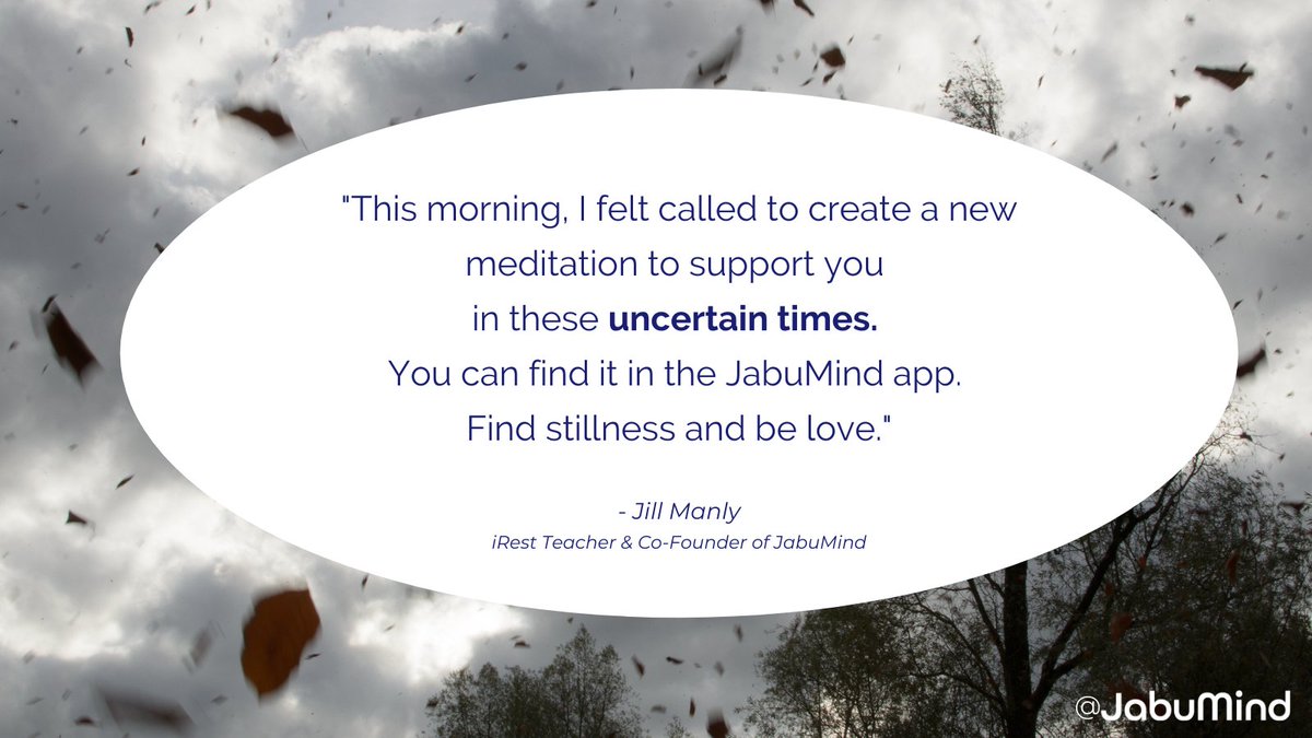 JabuMind's tweet image. Sending you peace, love, and comfort during these turbulent times. 

#jabumind #mindfulteachers #consciousteaching #teachermindfulness #teacherselfcare #teachersupport