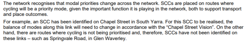SStonnington's tweet image. New metro-wide strategic cycling corridors review published.

It supports mode-change along Chapel Street. This is consistent with established policy.

s23705.pcdn.co/wp-content/upl…
