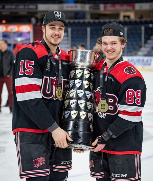 UNBMHockey's tweet photo. Good luck @Bouch_18 !

Thanks for the great 2 years at UNB and the dedication you showed to the program. 

All the best in your pro career. https://t.co/bE0ux0KMhY
