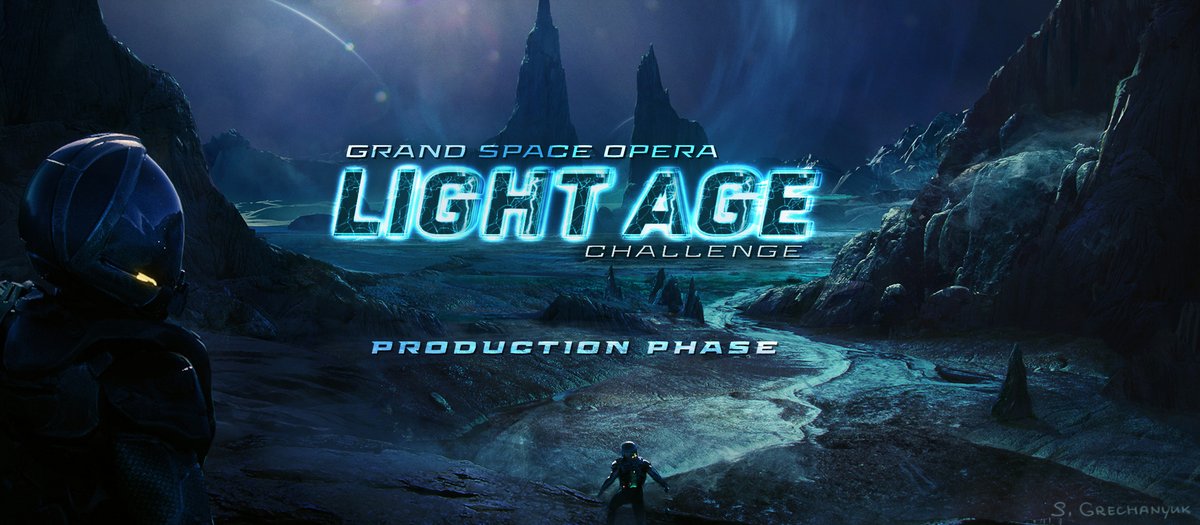 ArtStationHQ's tweet photo. The production art categories for the Grand Space Opera: Light Age Challenge are open for you to register and start your submission!

Learn more here > https://t.co/riN7L7djuy 

#ArtStationChallenge #GrandSpaceOpera https://t.co/slepoMknN4