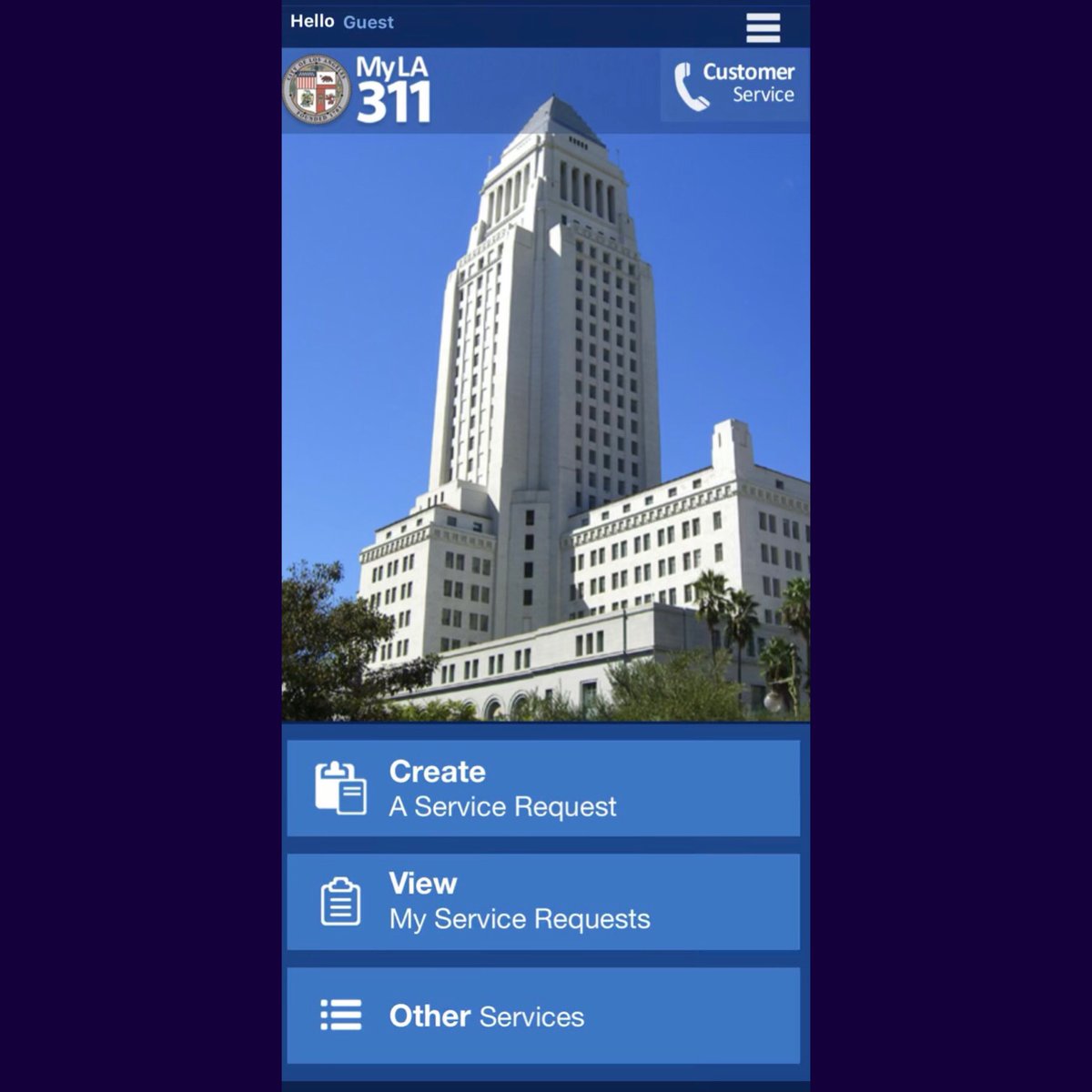 LAPDHollenbeck's tweet photo. 311 app is a great tool to use for issues in your neighborhood. Most popular service requests are: 
⚫️GRAFFITI REMOVAL 
⚫️BULKY ITEMS 
⚫️CONTAINERS 
⚫️METAL / HOUSEHOLD APPLIANCES 
⚫️SERVICE NOT COMPLETE 
Please download the free app. This is a City of Los Angeles managed app. https://t.co/YIY0dnMM8a