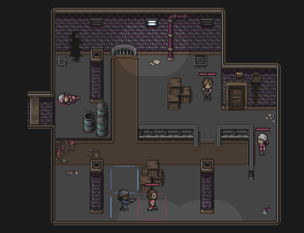 jakao_dev's tweet photo. another mockup, but I'm feeling serious about this one - planning to actually make a demo 😅

some turn-based stealthy goodness 🤘

using really awesome assets by @PixelJustice

#gamedev #indiegame #pixelart https://t.co/TxNuq4LiiA