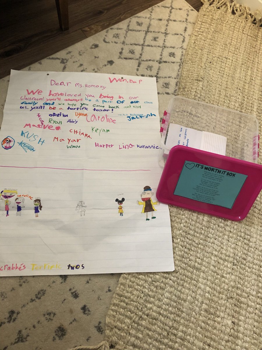 Missing the terrific 2 Ss a little extra today!! An amazing farewell gift from @mrscrabbe4 that I will cherish forever! A worth it box for all the love letters from SS!💞💞 @EY_uwindsor <a href="/SACTVDSB/">Sir Arthur Currie PS</a>