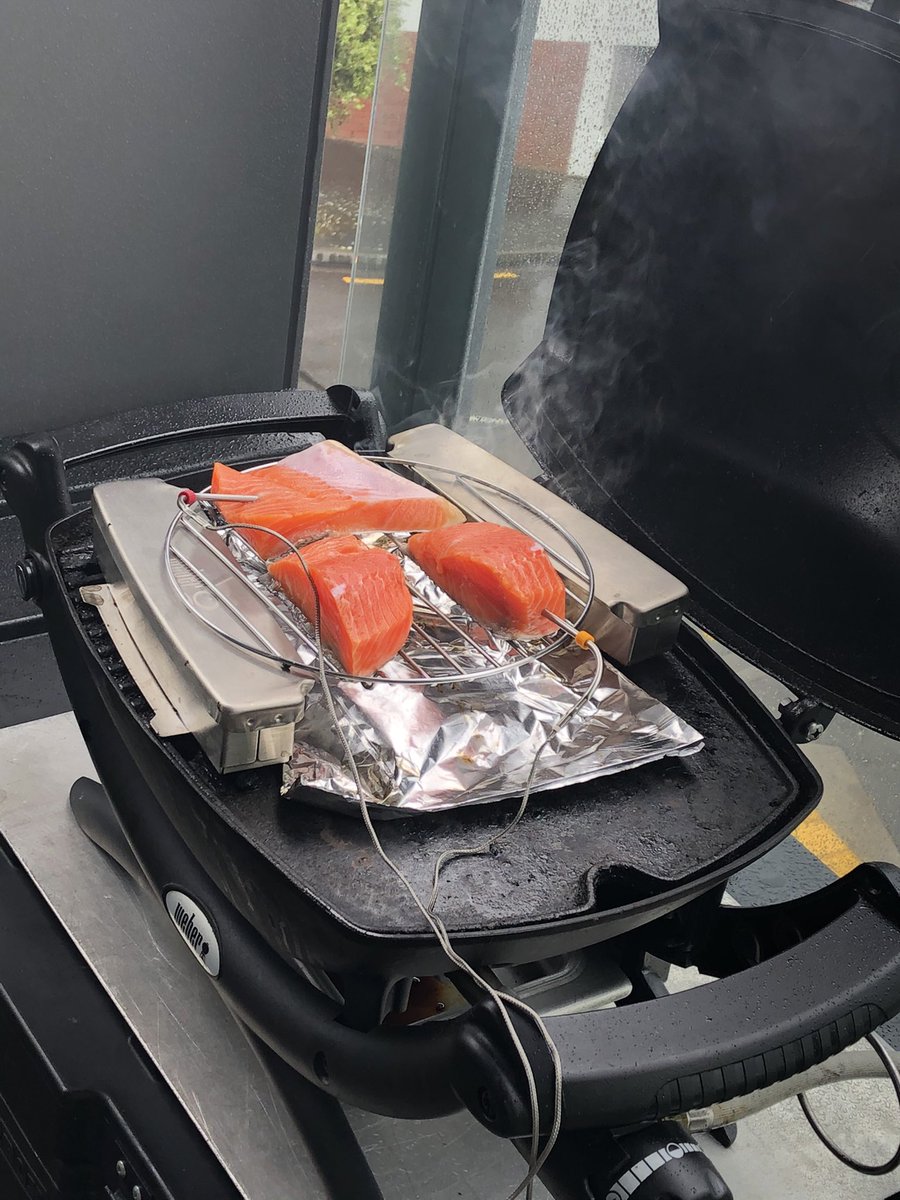 BestESTDADs's tweet photo. #catchyourkai Not the best Wellington weather today; however, perfect for a morning @webergrills #saltedsalmon smoking ..... https://t.co/t2BZiLHQ82 taking it up to 57 DegC 😃😃 https://t.co/WsUoZCf9fJ