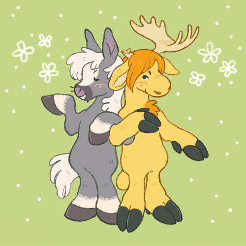 Tunanut's tweet photo. Some lovely hoofed fellows for @boogans!! https://t.co/slureM1a3z