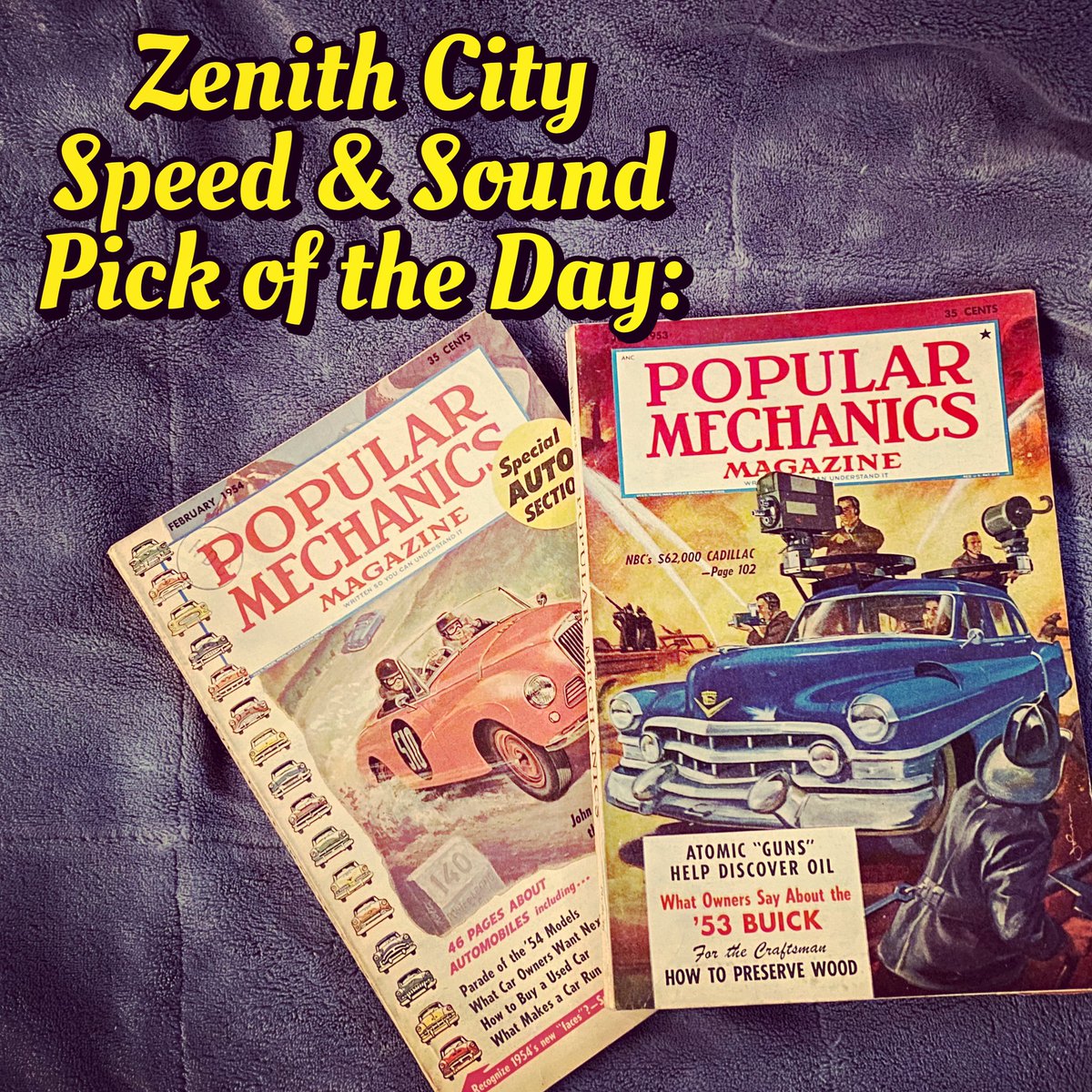 Pick of the Day: Here's two copies of vintage @popularmechanics ('53&amp;'54). The ads, the articles, the mildew smell all make these great pieces of americana. #zcssduluth #zcsspickoftheday #duluthmn #science #vintage #duluthloveslocal #love #follow  #instagood #americana