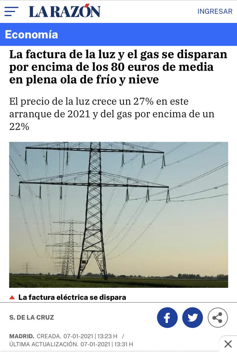 vox_es's tweet image. 💡 Las facturas de luz y gas se disparan en plena ola de frío, pero como gobiernan PSOE y Podemos te dirán que son las facturas más progresistas de la historia.

La solución que propone VOX no te la contarán en las televisiones.

⬇️ HILO ⬇️