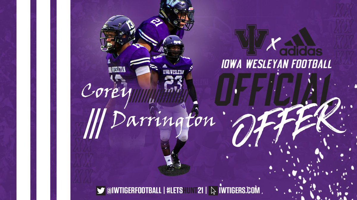 CDarrington_2's tweet photo. I’m proud to announce that I received another offer from @IowaWesleyan 🟣⚫️@Coach_Sears @S_Mosley8 @RussellMcDuffie @CoachBrettWest @coachanelson @SaralandSchools https://t.co/Klp8deikzC