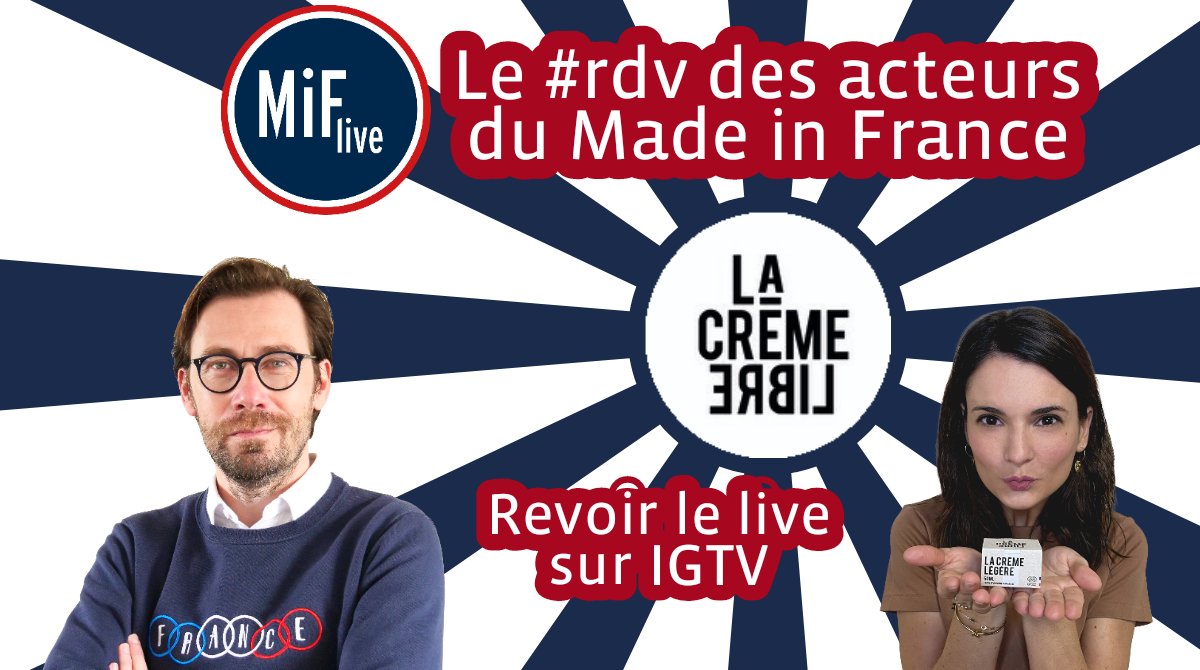 Revoir le #MiFlive de la Crème Libre, la marque de cosmétique 100% #madeinfrance, du contenant au contenu, 100% naturel et rechargeable !

instagram.com/tv/CJwrGSkijSC…
