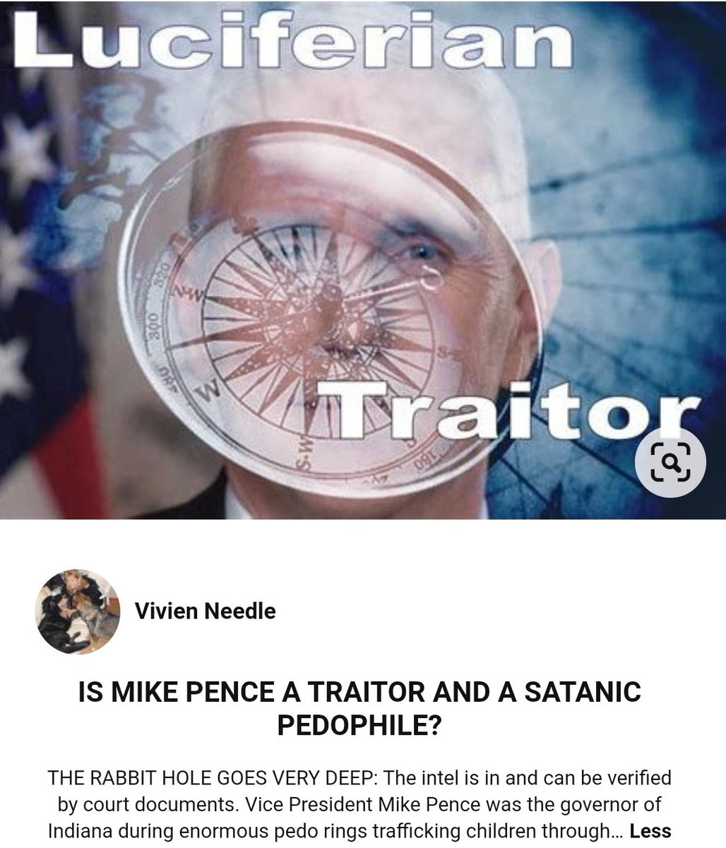 More seeds of doubt planted about Pence's involvement in pedo-networks in Indiana. Why there was no leak of his perversion before? Was it because there was none or there were, and he's helping the white hats in exchange for his redemption?