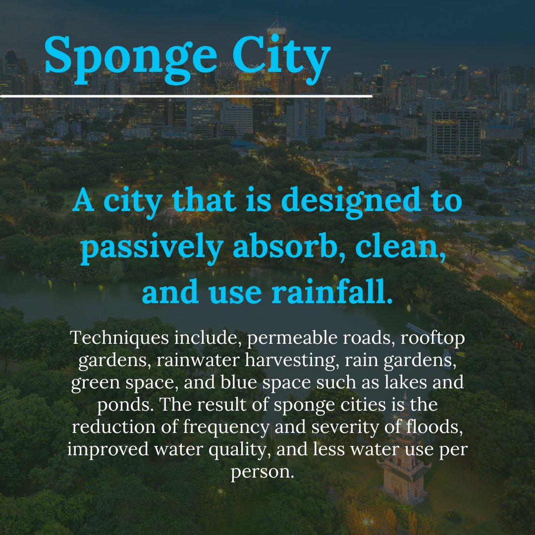 gigitheplanner's tweet image. New term for you all, Sponge City. Have you heard of it? #urbanplanning #urbanplanner #urbanplanners #cityplanner #cityplanners #cityplanning #spongecity