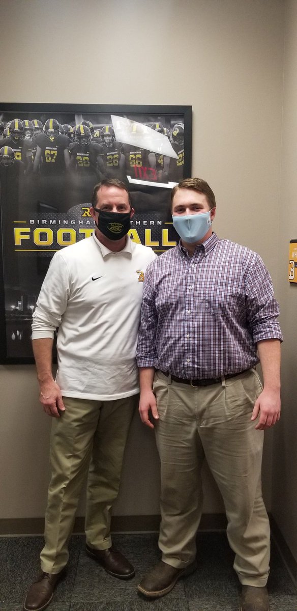 Committed! Thankyou <a href="/Coach_Colucci/">Anthony Colucci</a> <a href="/TonyJoeWhite5/">Tony Joe White</a> and <a href="/BSCFootball/">BSC Football</a> for this amazing opportunity, and thank you Lord for making all of this possible!