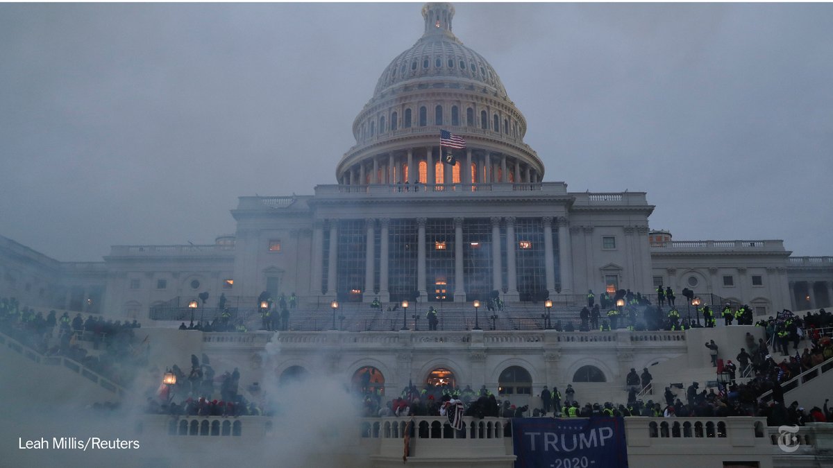 The mob was on Capitol grounds for hours until they were cleared out by police. Congress reconvened about 8 p.m. Eastern to certify the Electoral College results.The votes for Joe Biden and Kamala Harris were certified early Thursday.  http://nyti.ms/3s4YWgI 