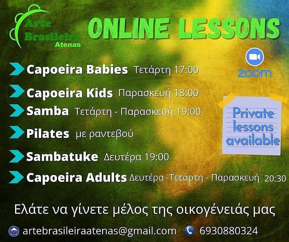 CapoeiragemGr's tweet photo. 📍Back to our Online Lessons ✡️
👉Capoeira Babies Wednesday (17:00-17:45)
👉Capoeira Kids Friday (18:00-18:45)
👉Samba Wednesday/Friday (19:00-20:00)
👉Pilates By appointment
👉Sambatuke Monday (19:00-20:00)
👉Capoeira Adults Monday/Wednesday/Friday (20:30-21:30) https://t.co/KodWnZKOh6