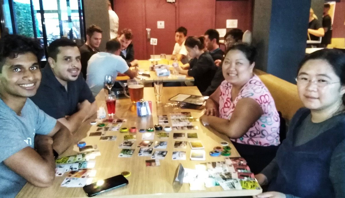 So many chill games on the go all at once. The splendorifiousness of Splendor #unbelievable #gamenight #bestfun