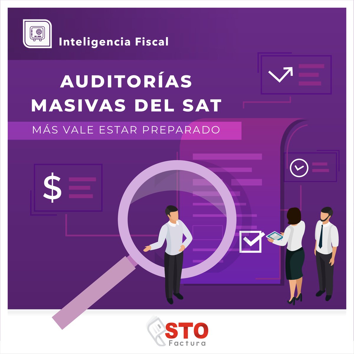 STOConsulting's tweet photo. !Prepárate para cualquier auditoría del SAT con nuestra Inteligencia fiscal y realiza tu compulsa de manera rápida y eficiente!
#Compulsa #IntegraciónERP #InteligenciaFiscal #SolucionesSTOconsulting #SAT #STOfactura #STOconsulting #SolucionesTI https://t.co/4QksRHIjMs