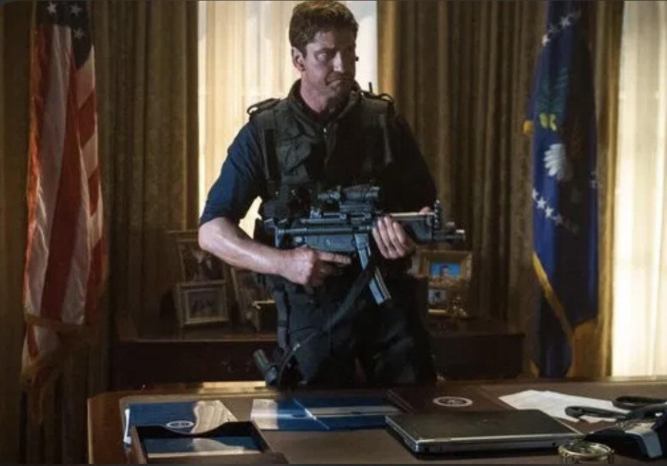 GardnerrrKelly's tweet photo. Where was Gerard Butler when we needed him yesterday #Olympushasfallen #CapitolRiots https://t.co/6pTEQnwRVB
