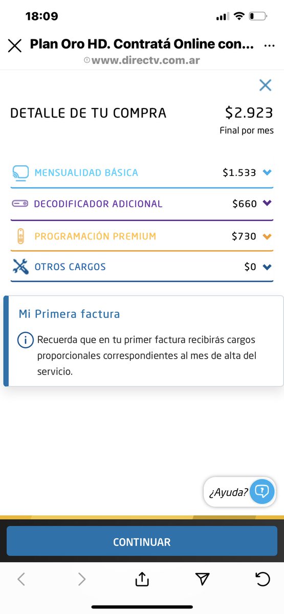 NatyCanosa's tweet photo. @DIRECTVar por el mismo plan que yo pago $6000, lo están ofreciendo a $2923. Me siento #estafada encima no atienden el teléfono de atención al cliente! 😡 https://t.co/piEFIyiGrf