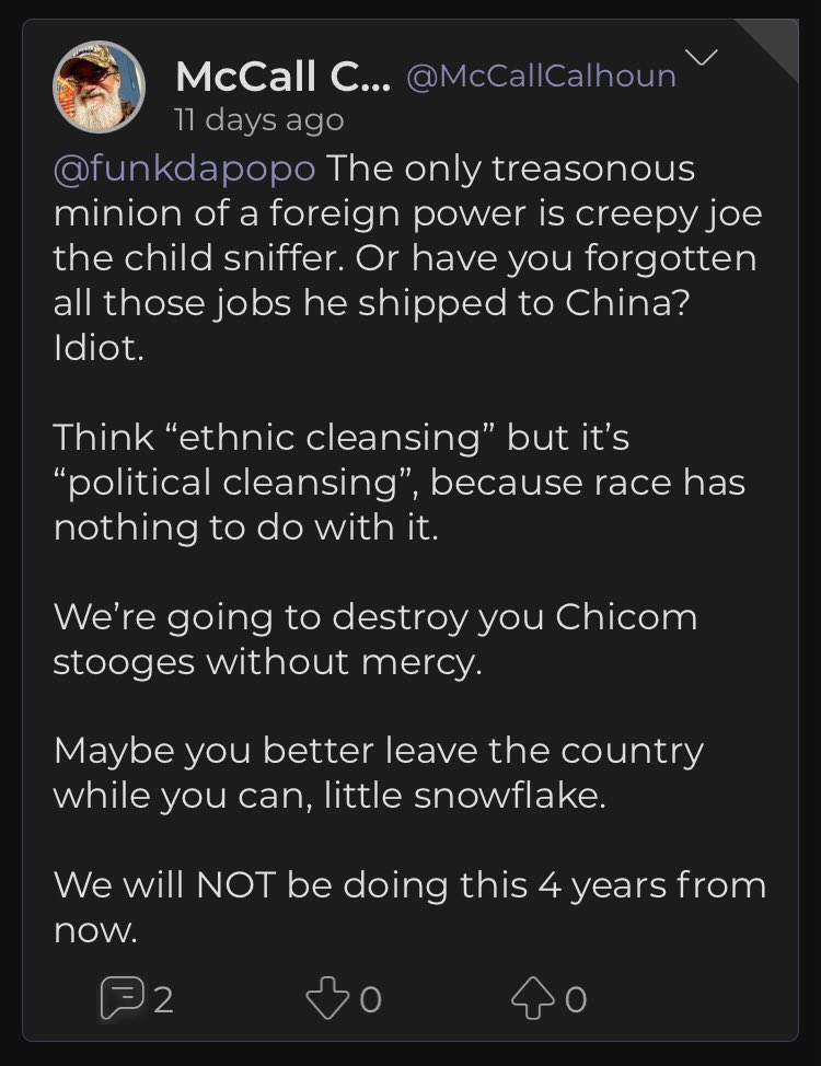 Note for these: Any of the “X minutes/hours/ days ago” is the time from him posting to me taking a screenshot. Some of these are from weeks or months ago. After finding these I reported him to the GBI and the Atlanta FBI which I believe was on Nov 17.