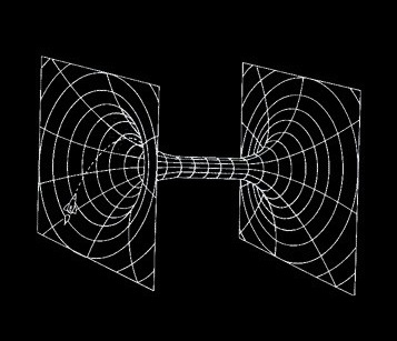 Un agujero de gusano es una conexión hipotética similar a un túnel a través del espacio-tiempo que crea atajos para largos viajes a través del universo. Esto lo vemos en la portada de su Álbum en el fondo de la portada se ve una especie de agujero negro de gusano.