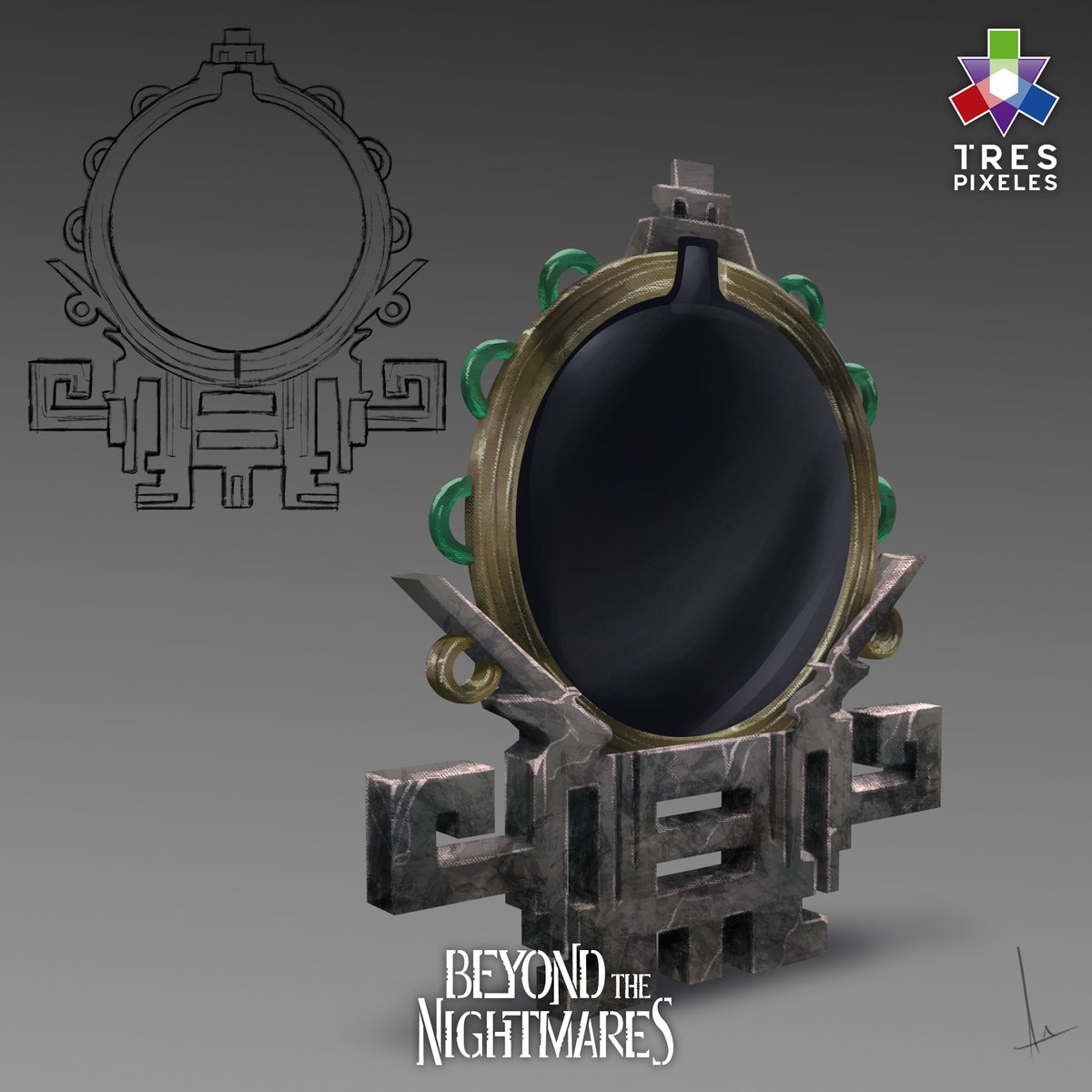 Did you find the obsidian mirror in te game?

An old superstition says that mirrors and photographs are capable of stealing a part of the soul, if that were possible, what will this black mirror do?

Concept art: Ángel Castro artstation.com/angel_an