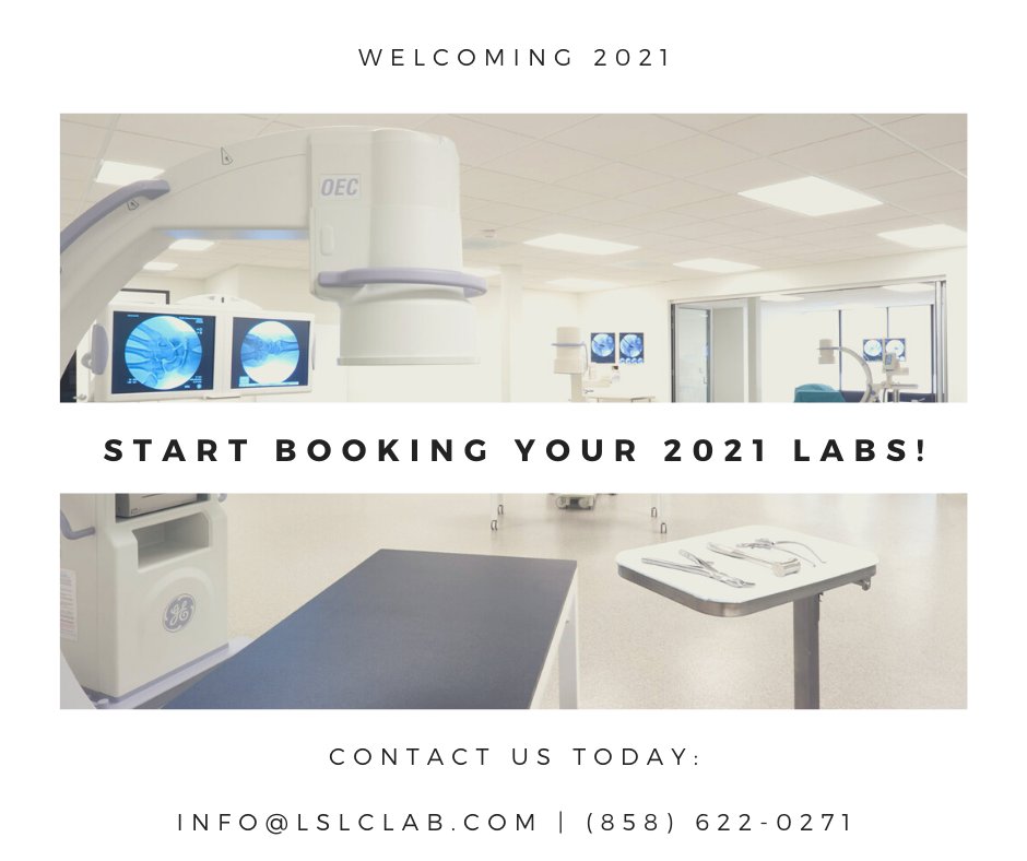 LSLC_Lab's tweet image. Contact us today to secure your dates.
Info@lslclab.com | (858) 622-0271

 #newyear #success #bioskills #bioskillslab #laboratory #lab #labrentals #labspace #medicaleducation #researchanddevelopment #engineering #medicaldevice #medicaldevicesales #anatomy #lifescience